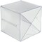 Deflecto Stackable X-Divided Storage Organizer-6"X6"X6" Clear